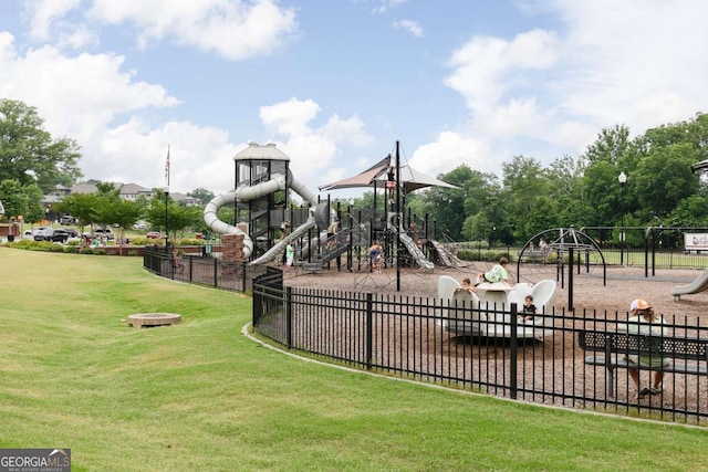 508 Regency Trl, Acworth, GA 30102 - community playground featuring a yard and fence