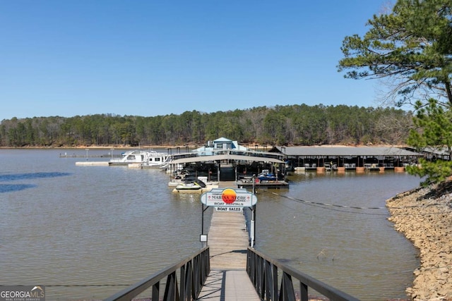508 Regency Trl, Acworth, GA 30102 - dock featuring a water view and a wooded view