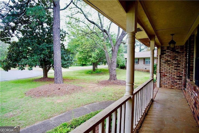 1838 Cates Ct, Snellville, GA 30078 - view of green lawn featuring covered porch