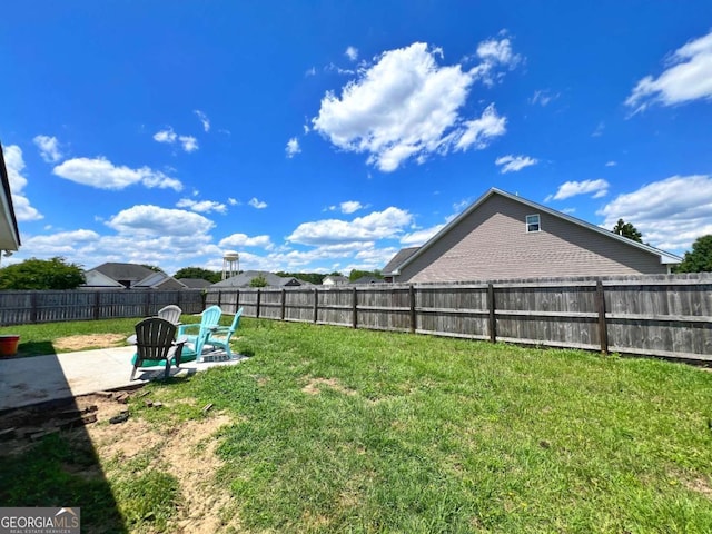 view of yard with a patio