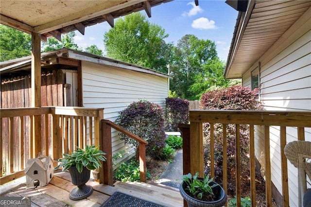 413 New Town Rd NE, Calhoun, GA 30701 - view of deck