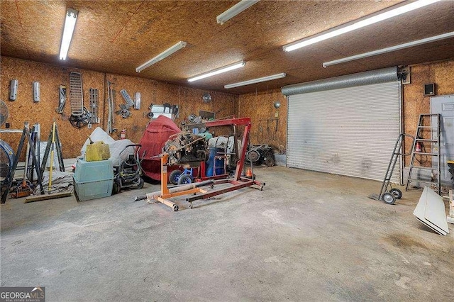 413 New Town Rd NE, Calhoun, GA 30701 - garage with a workshop area