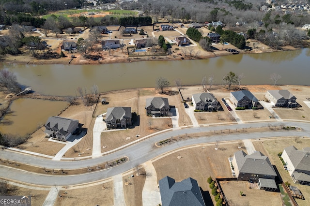 162 Aylesbury Blvd, Mcdonough, GA 30252 - aerial view of property and surrounding area with a large body of water and nearby suburban area