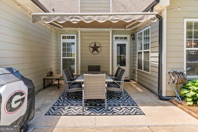 58 Gables Way, Newnan, GA 30265 - view of patio / terrace with outdoor dining area