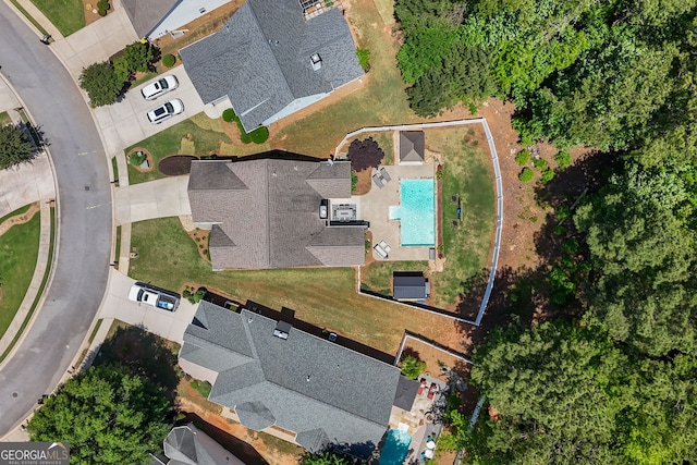 58 Gables Way, Newnan, GA 30265 - drone / aerial view of a pool