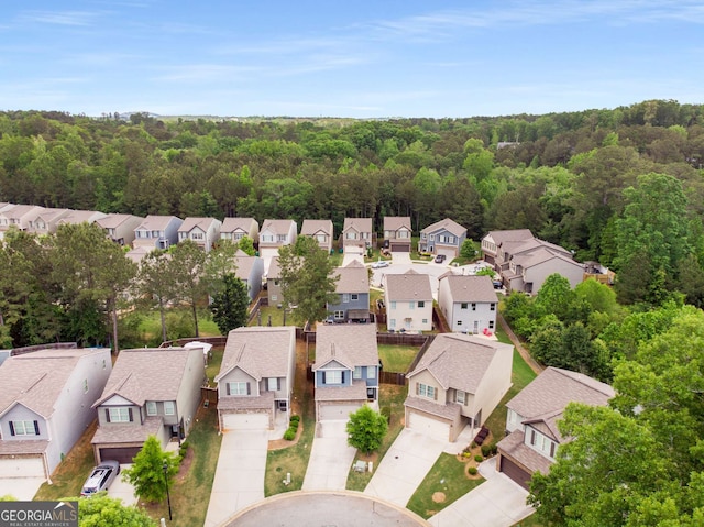3406 Pennington Dr, Lithonia, GA 30038 - aerial view of residential area with a heavily wooded area