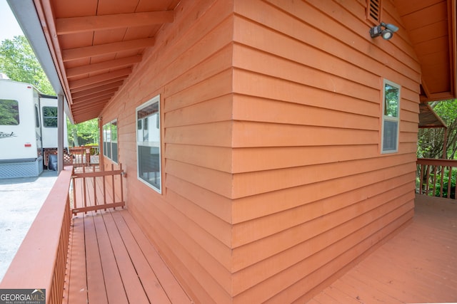 43 Tip Top Cir, Cleveland, GA 30528 - view of wooden deck