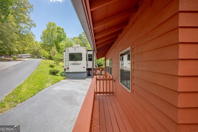 43 Tip Top Cir, Cleveland, GA 30528 - view of wooden deck