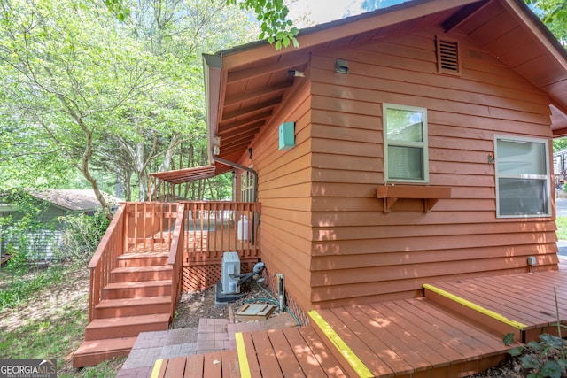 43 Tip Top Cir, Cleveland, GA 30528 - view of property exterior with a deck