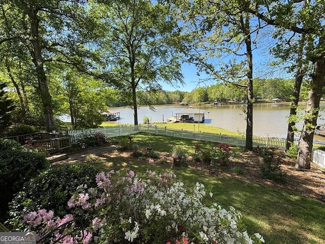 317 Cedar Dr NW, Sparta, GA 31087 - view of yard with a water view