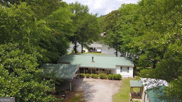317 Cedar Dr NW, Sparta, GA 31087 - view of front of house featuring metal roof