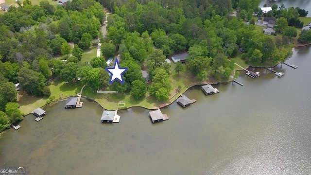 317 Cedar Dr NW, Sparta, GA 31087 - aerial overview of property's location with a large body of water