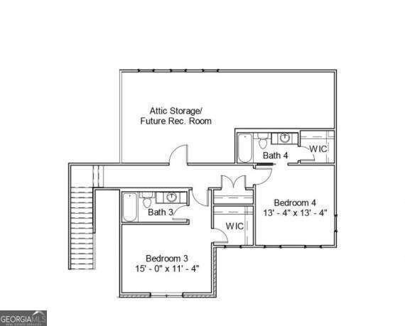 1592 Howell Bridge Rd, Ball Ground, GA 30107 - floor plan / room layout