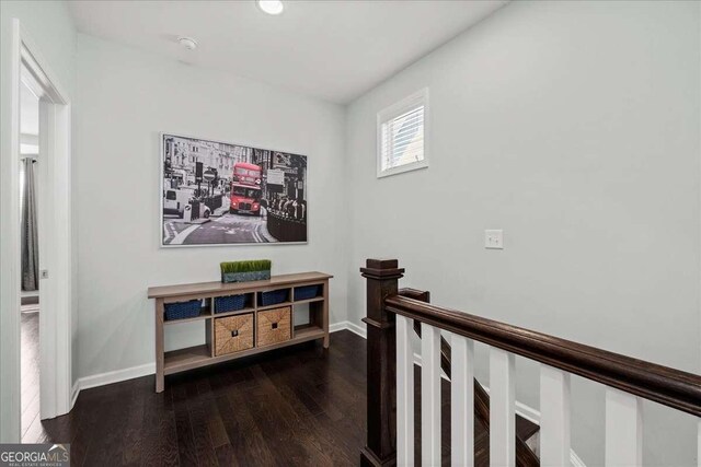 2100 Drew Dr NW, Atlanta, GA 30318 - hallway featuring wood finished floors and baseboards