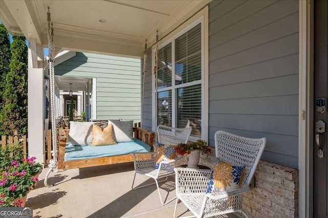 view of patio / terrace with covered porch