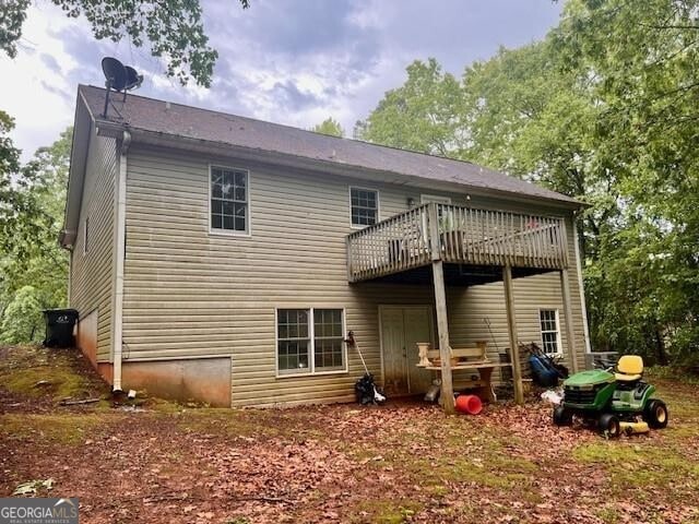 118 High Ridge Ln, Dahlonega, GA 30533 - rear view of property featuring a deck