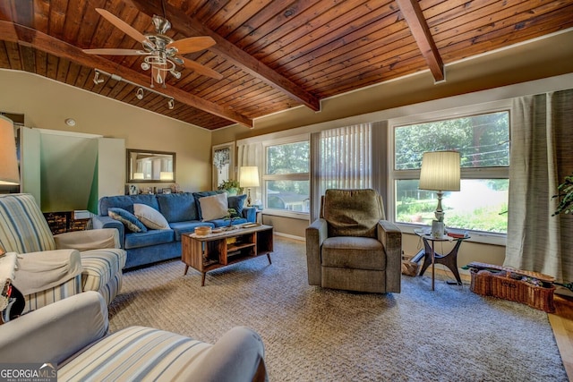 3449 Archwood Dr, Doraville, GA 30340 - living room featuring wooden ceiling and ceiling fan