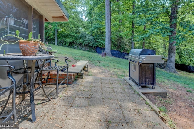 3449 Archwood Dr, Doraville, GA 30340 - view of patio featuring grilling area