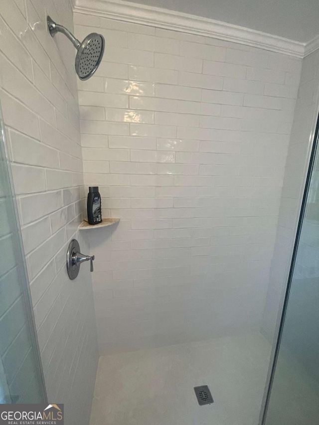 750 Warners Lndg, Hortense, GA 31543 - full bath featuring crown molding and a stall shower