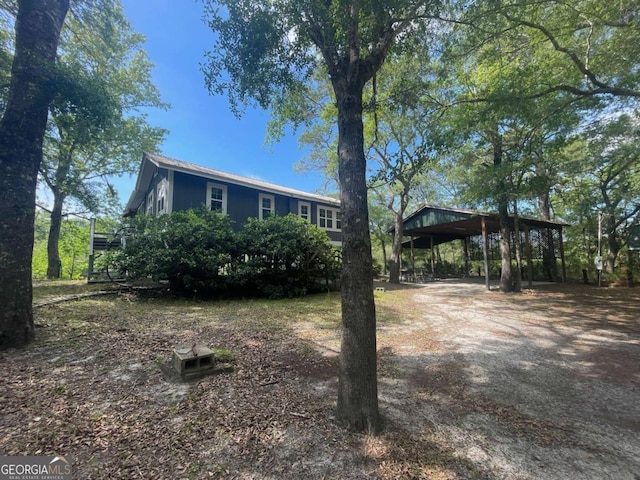 750 Warners Lndg, Hortense, GA 31543 - view of front of property featuring a carport