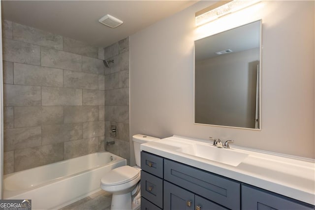 3352 Landings S Dr, Atlanta, GA 30331 - full bath featuring toilet,  shower combination, and vanity