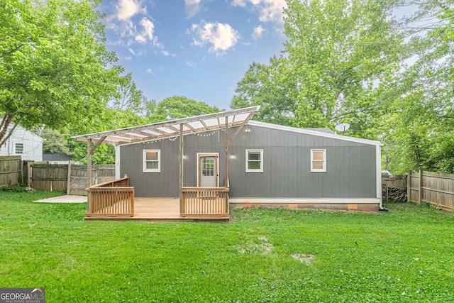 947 Rebel Forest Dr, Atlanta, GA 30315 - rear view of house featuring a wooden deck