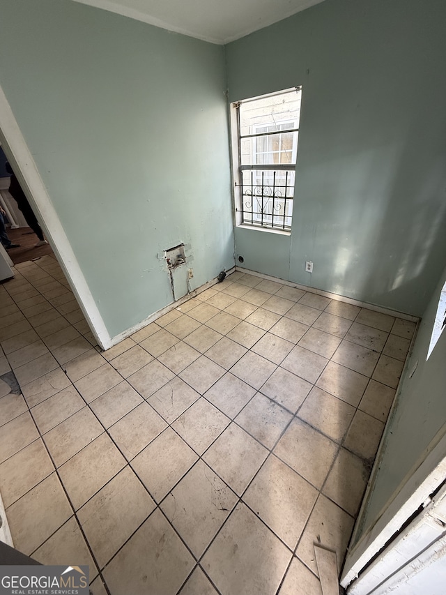 view of tiled empty room