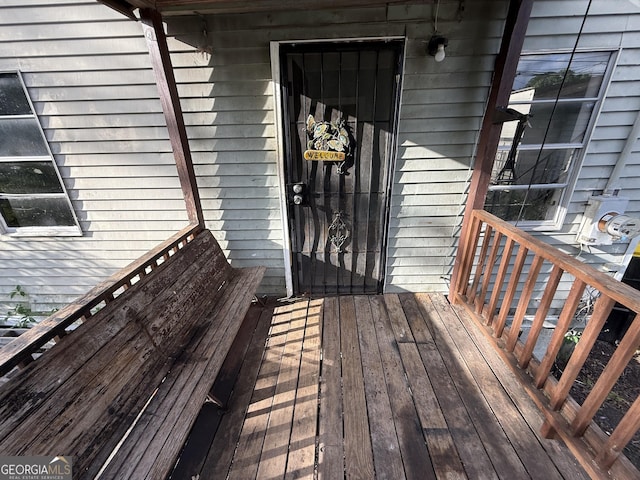 view of exterior entry
