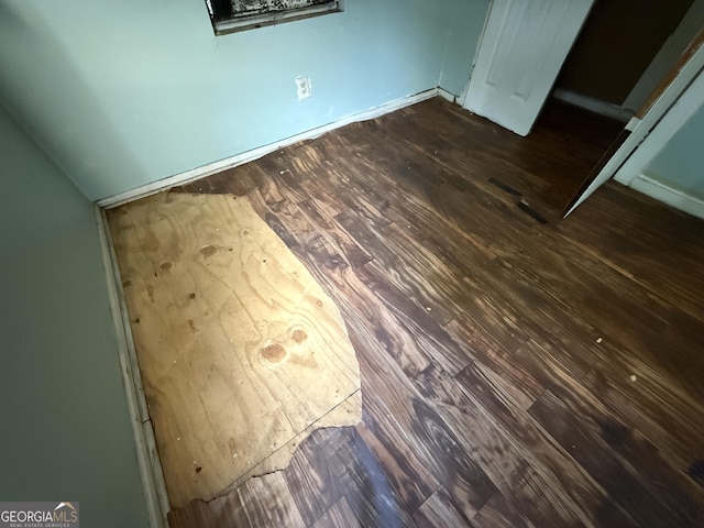 detailed view of wood finished floors