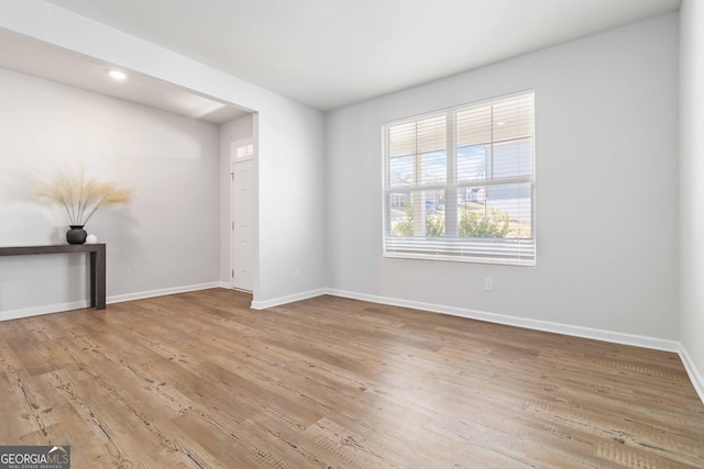 3460 Sycamore Dr SW, South Fulton, GA 30331 - empty room with baseboards and wood finished floors