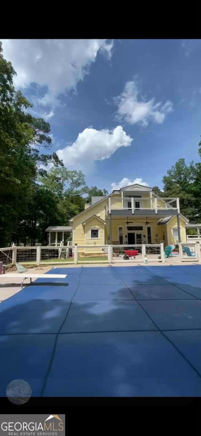 4922 Van Cise Ln, Albany, GA 31721 - view of swimming pool with a covered pool and a patio area