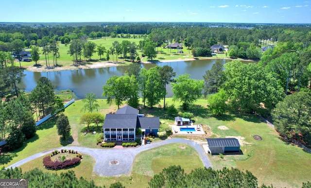 114 N Valhalla Dr, Cordele, GA 31015 - drone / aerial view of a nearby body of water
