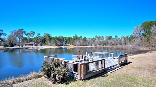 114 N Valhalla Dr, Cordele, GA 31015 - dock with a water view and a view of trees