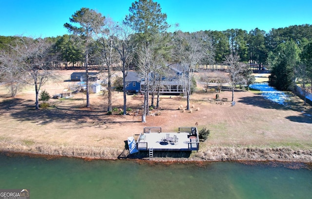 114 N Valhalla Dr, Cordele, GA 31015 - aerial view of a large body of water