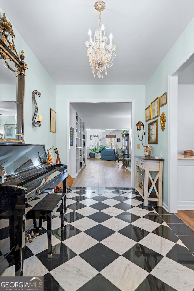 114 N Valhalla Dr, Cordele, GA 31015 - entryway featuring a chandelier