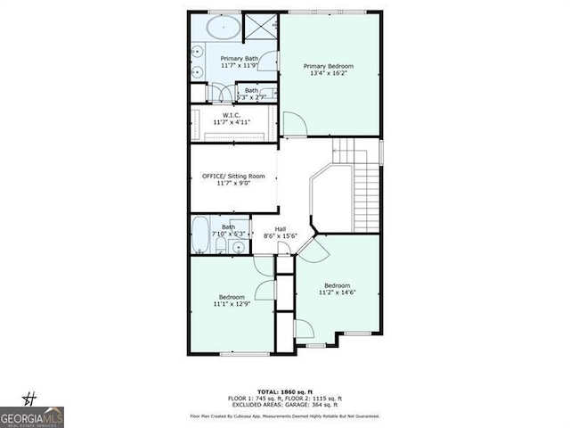 1957 Brightleaf Way Unit 59, Marietta, GA 30060 - room layout