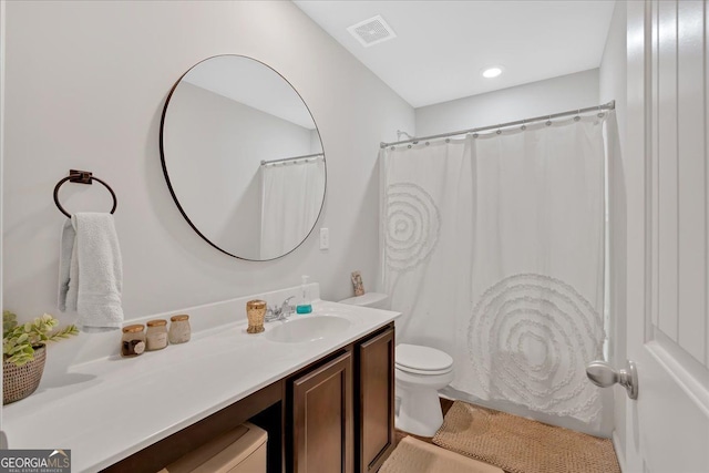 48 Sweetgum Trce, Dallas, GA 30132 - full bathroom with vanity, toilet, and a shower with shower curtain