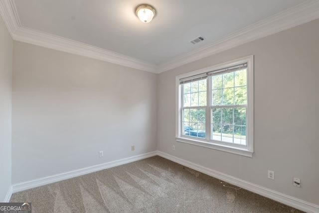 161 Pleasant Grove Rd, Mcdonough, GA 30252 - carpeted spare room featuring crown molding and baseboards