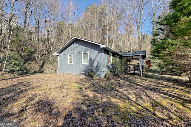 view of side of home