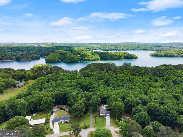 5103 Whispering Pines Dr, Gainesville, GA 30504 - aerial view of a forest and a large body of water