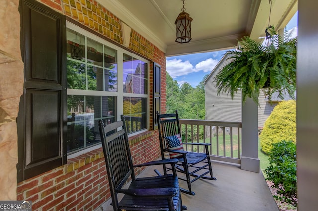 5960 Bridge Stone Ct, Cumming, GA 30028 - balcony with a porch