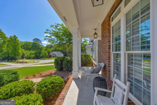 view of patio / terrace featuring a porch