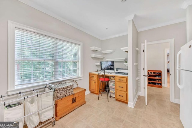 328 Broadmoor Way, Mcdonough, GA 30253 - office space with crown molding and baseboards