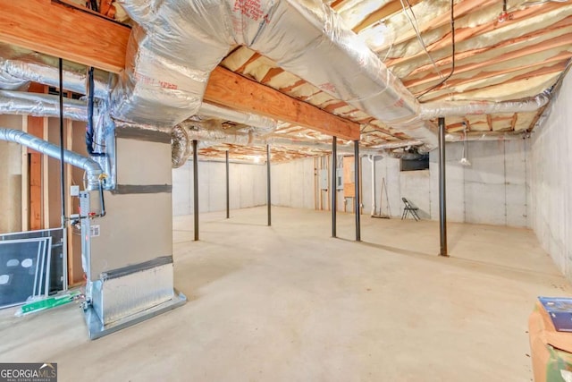 328 Broadmoor Way, Mcdonough, GA 30253 - unfinished below grade area with heating unit