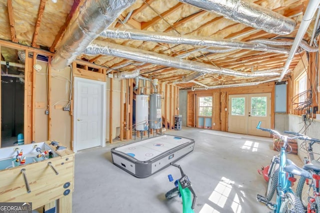328 Broadmoor Way, Mcdonough, GA 30253 - basement with gas water heater and electric panel