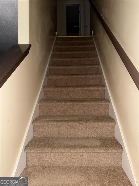 view of stairway
