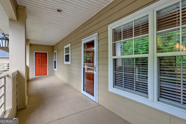 view of patio / terrace with a porch