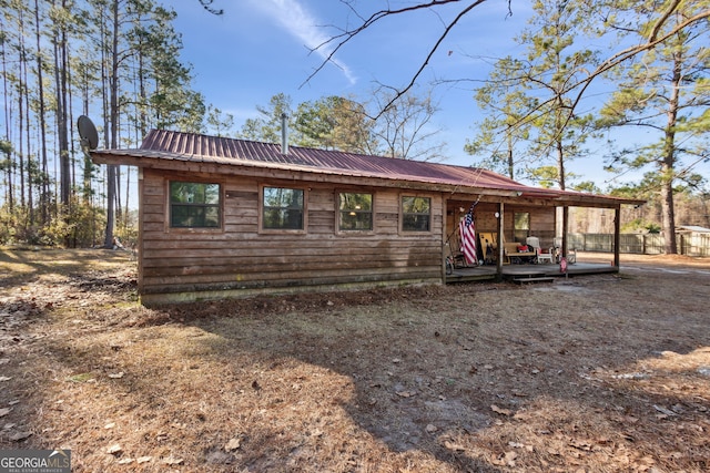 328 Willow Creek Rd, Folkston, GA 31537 - back of property with metal roof