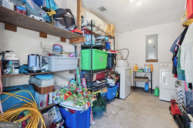 328 Willow Creek Rd, Folkston, GA 31537 - storage with washer / clothes dryer and electric panel