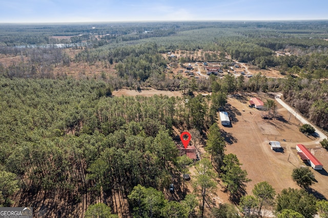 328 Willow Creek Rd, Folkston, GA 31537 - aerial overview of property's location with a forest